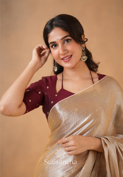 Dhiyona SS Ivory Gold Horizon – Flowing with Regal Charm