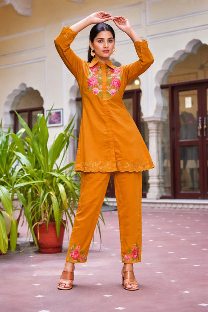 Darika Sunrise Embroidered Co-ord Set