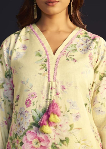 Itrh canary cotton linen suit set