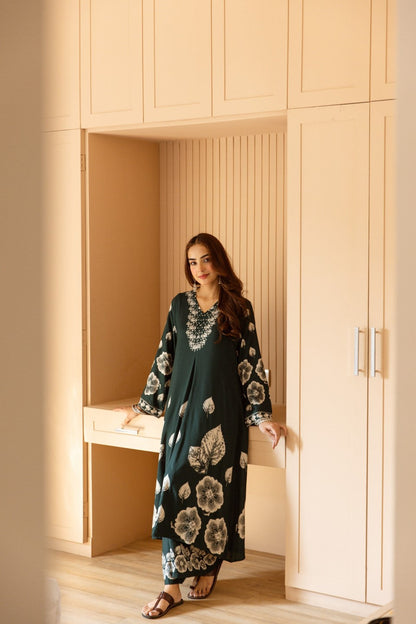 Karen pacific printed cotton kurta pant set