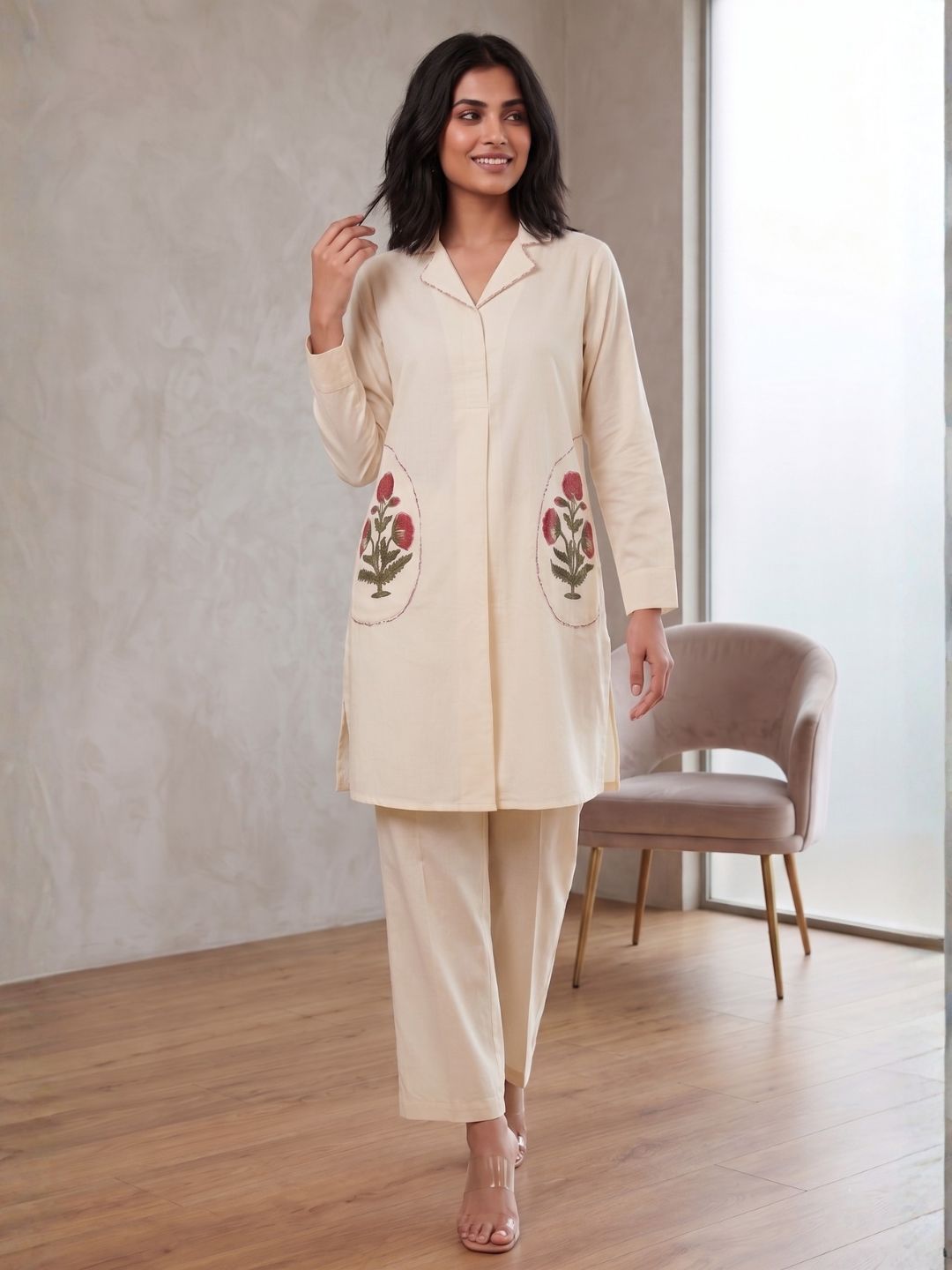 Sarvo daisy cotton co-ord set