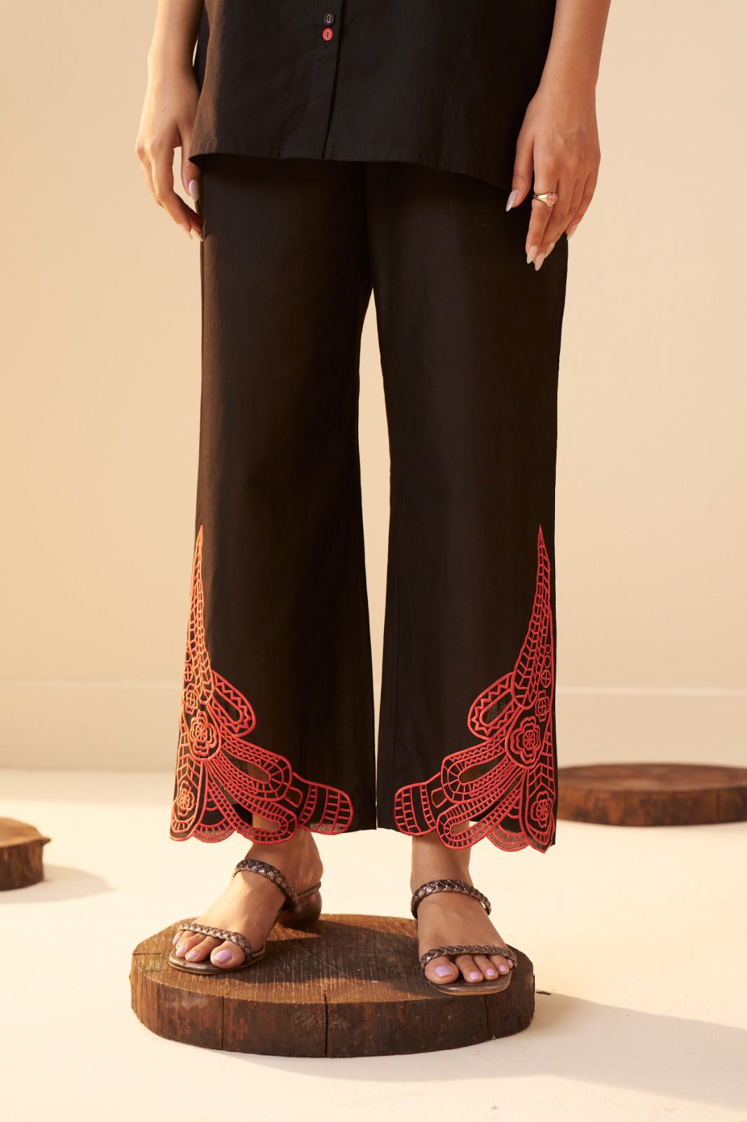 Tisca matte embroidery co-ord set