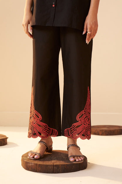 Tisca matte embroidery co-ord set