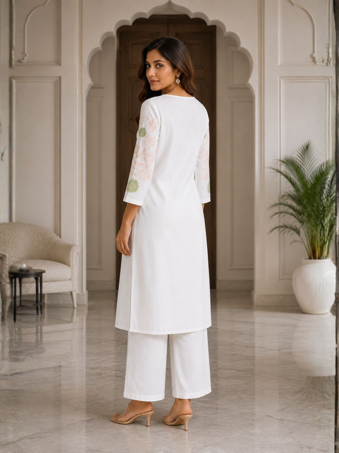 Sahiba Angel Embroidery Kurta Pant Set