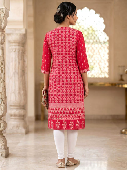 UMA CANDY PRINTED COTTON KURTI
