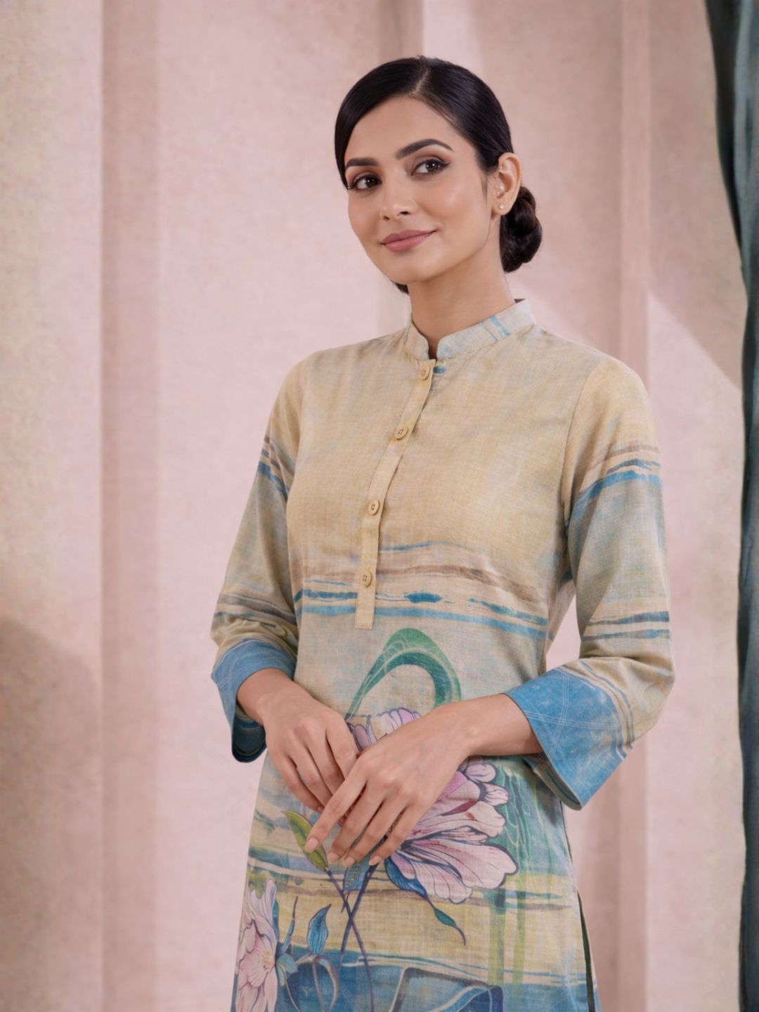 Shanti Lime Printed Co-ord Set