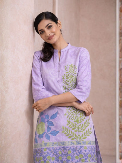 Shanti Lavender Printed Co-ord Set