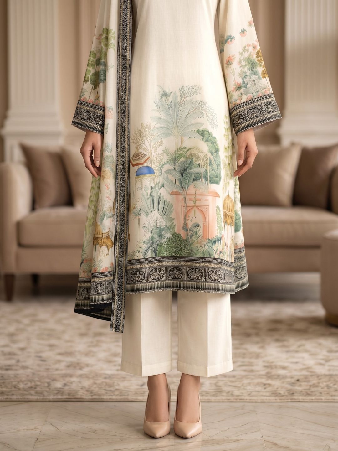 SAKSHI DOVE COTTON SUIT SET