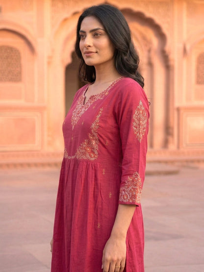 Chandri Mandy Embroidered Kurta Pant Set