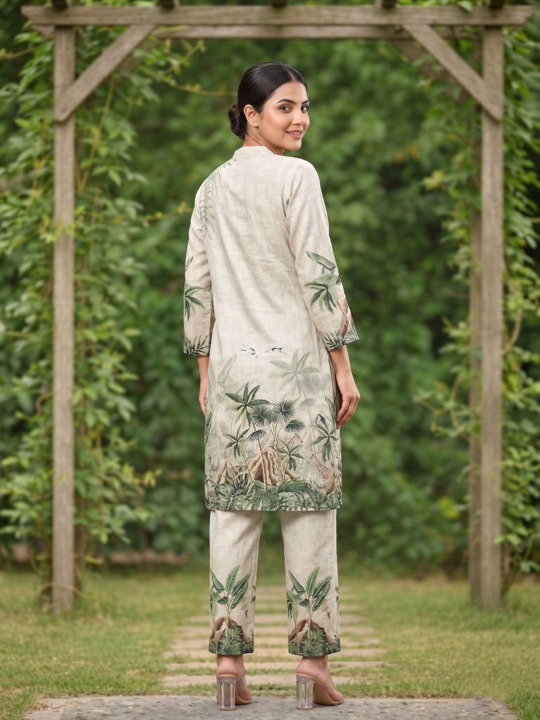 Shanti Fauna Printed Work Co-ord Set