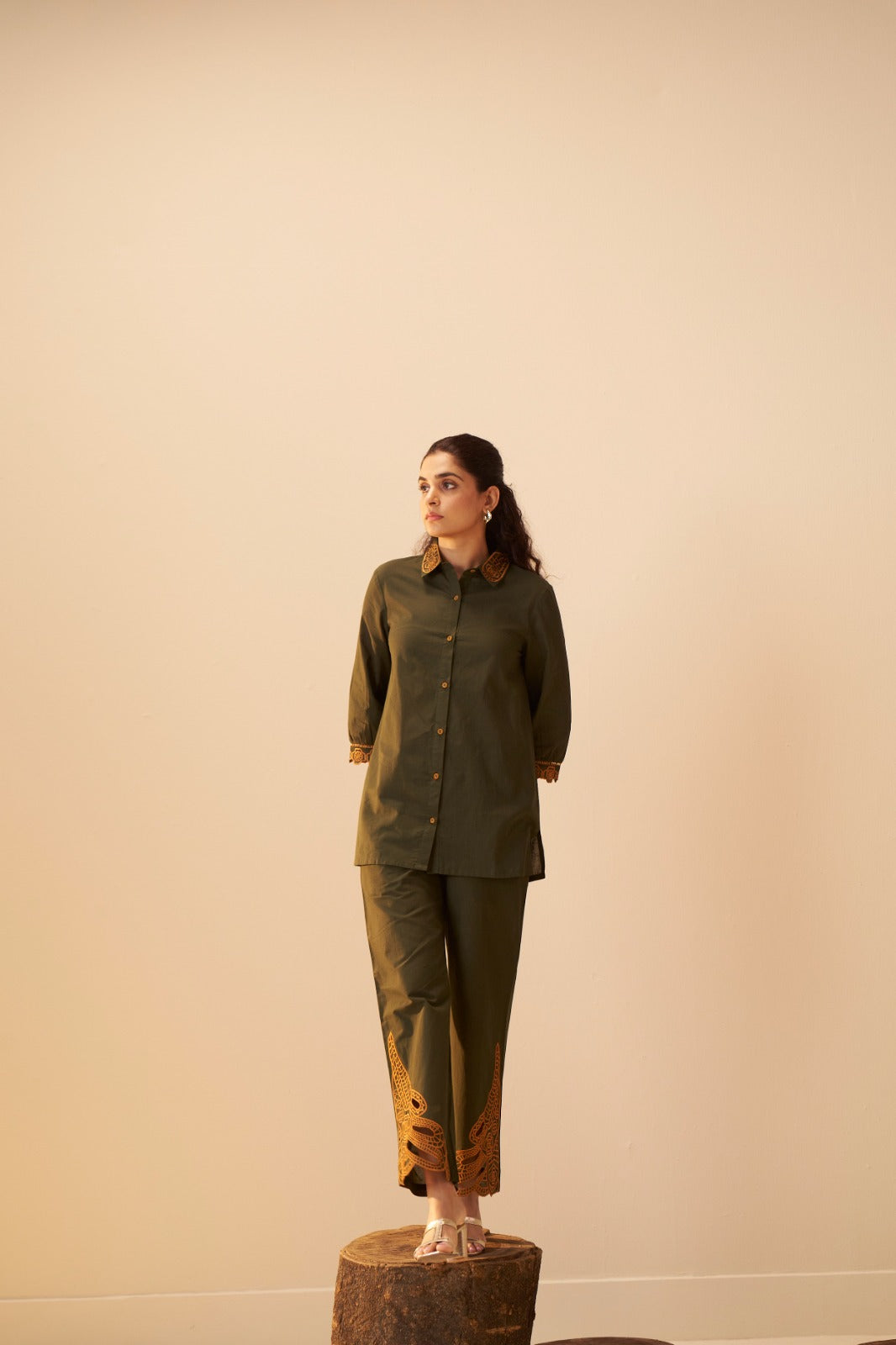 Tisca forest embroidery co-ord set