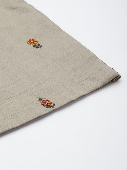 Dhiyona VA Floral Yoke Design Thread Work Kurta with Sharara & With Dupatta