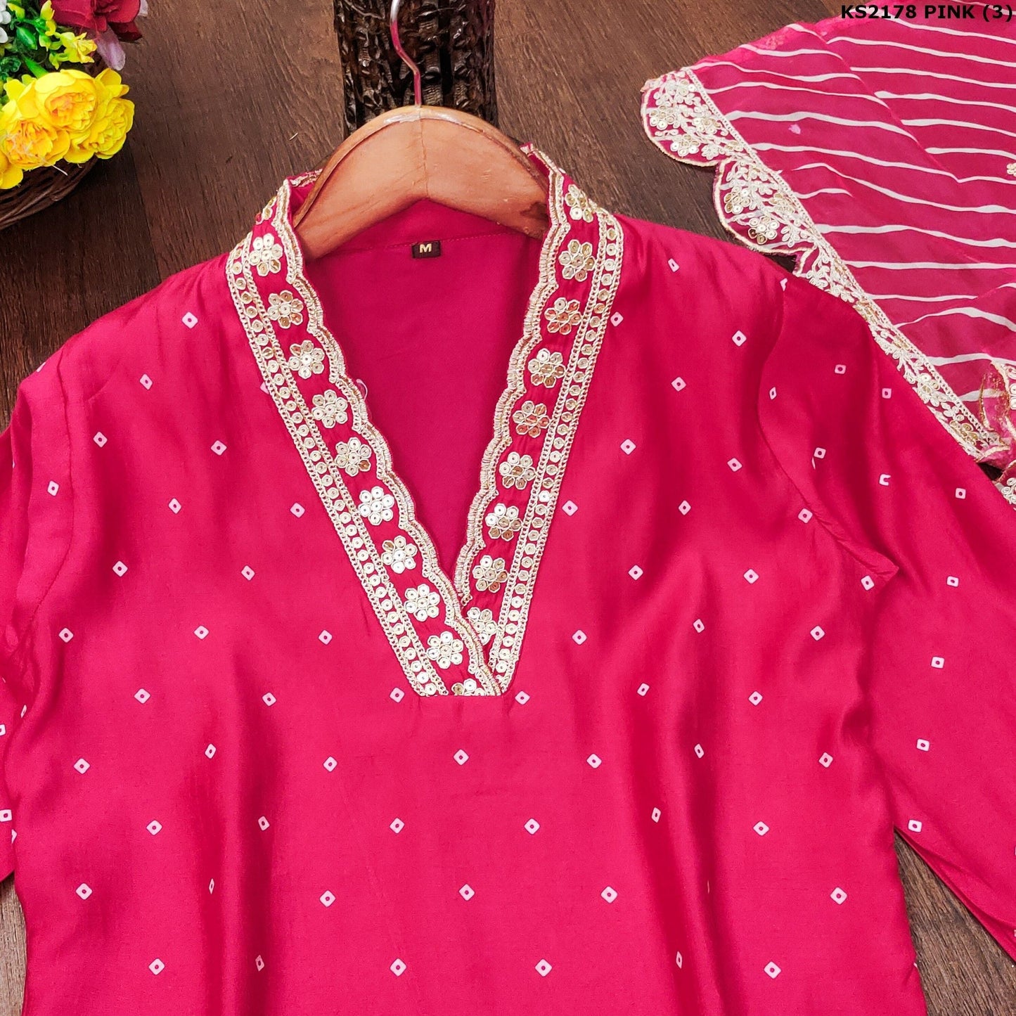 Dhiyona KL Women Printed Regular Kurta with Palazzos & With Dupatta