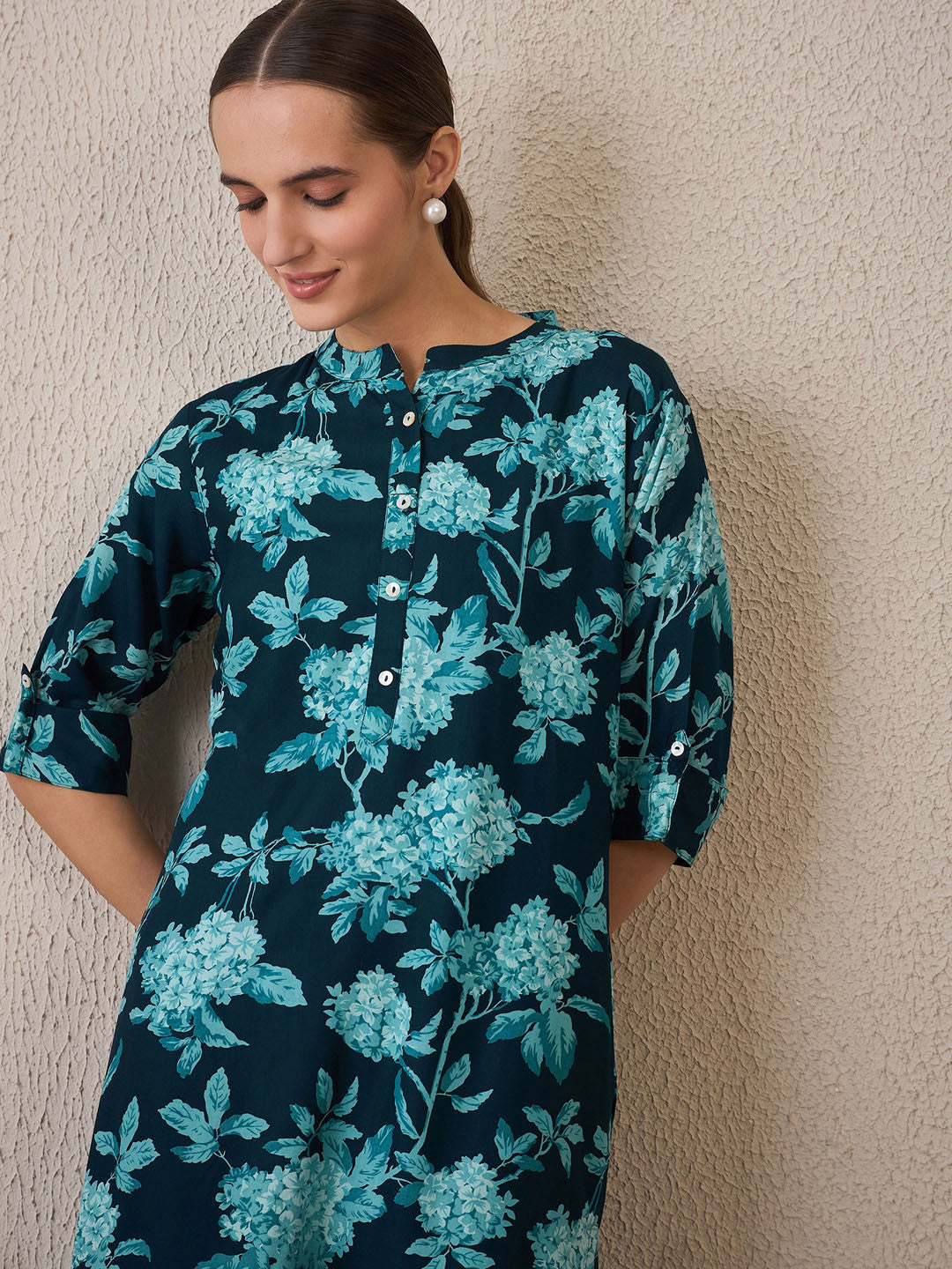 Women Floral Printed Regular Kurta with Palazzos