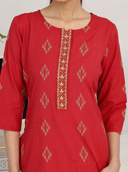 Women Ethnic Motifs Printed Regular Kurta with Trousers & With Dupatta