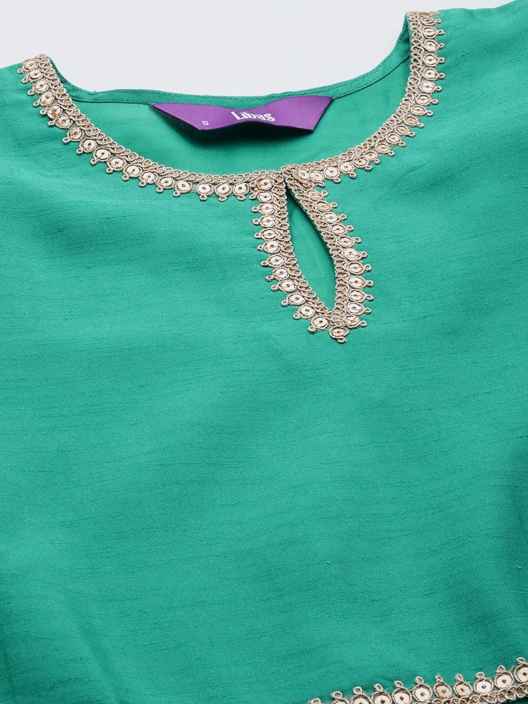 Women Ethnic Motifs Regular Sequinned Kurta with Palazzos & With Dupatta