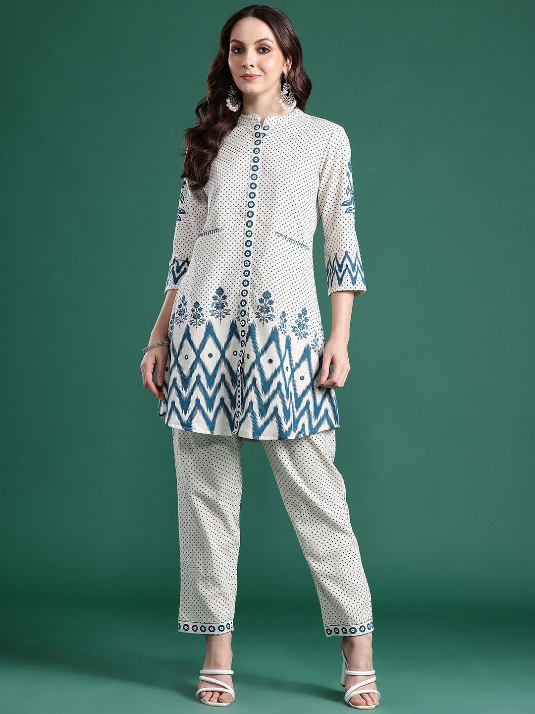 Dhiyona IE Printed Kurta with Trousers