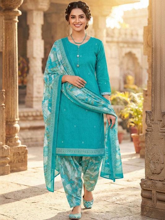 Dhiyona KL Women Regular Kurta with Patiala & With Dupatta