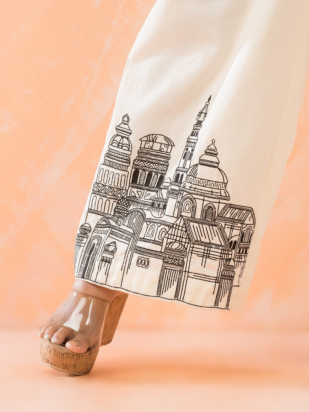 Niharika Monochrome Embroidery Co-ord Set