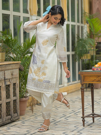 Dagdai Dove cotton printed co-ord set