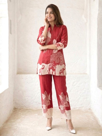 Akshara canta printed Cotton co-ord set