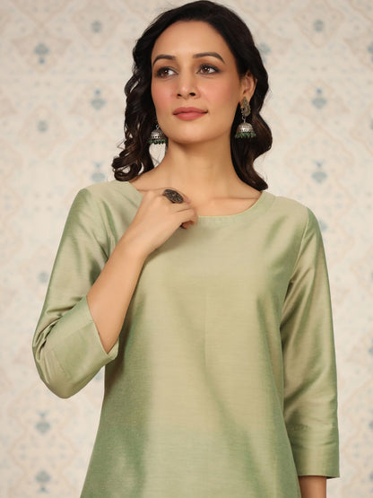 Dhiyona OD  Round Neck Kurta With Palazzos