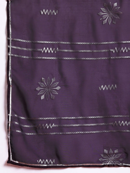 Dhiyona AN Ethnic Motifs Print Gotta Patti Kurta with Sharara & Dupatta