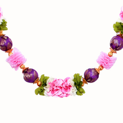 Toran for Main Door, Bandarwal for Festival, Pooja Mandir & Decoration, Pink Handmade Traditional Flower Hanging for Door Entrance, Home & Office Decor (42 inches 18 inches)