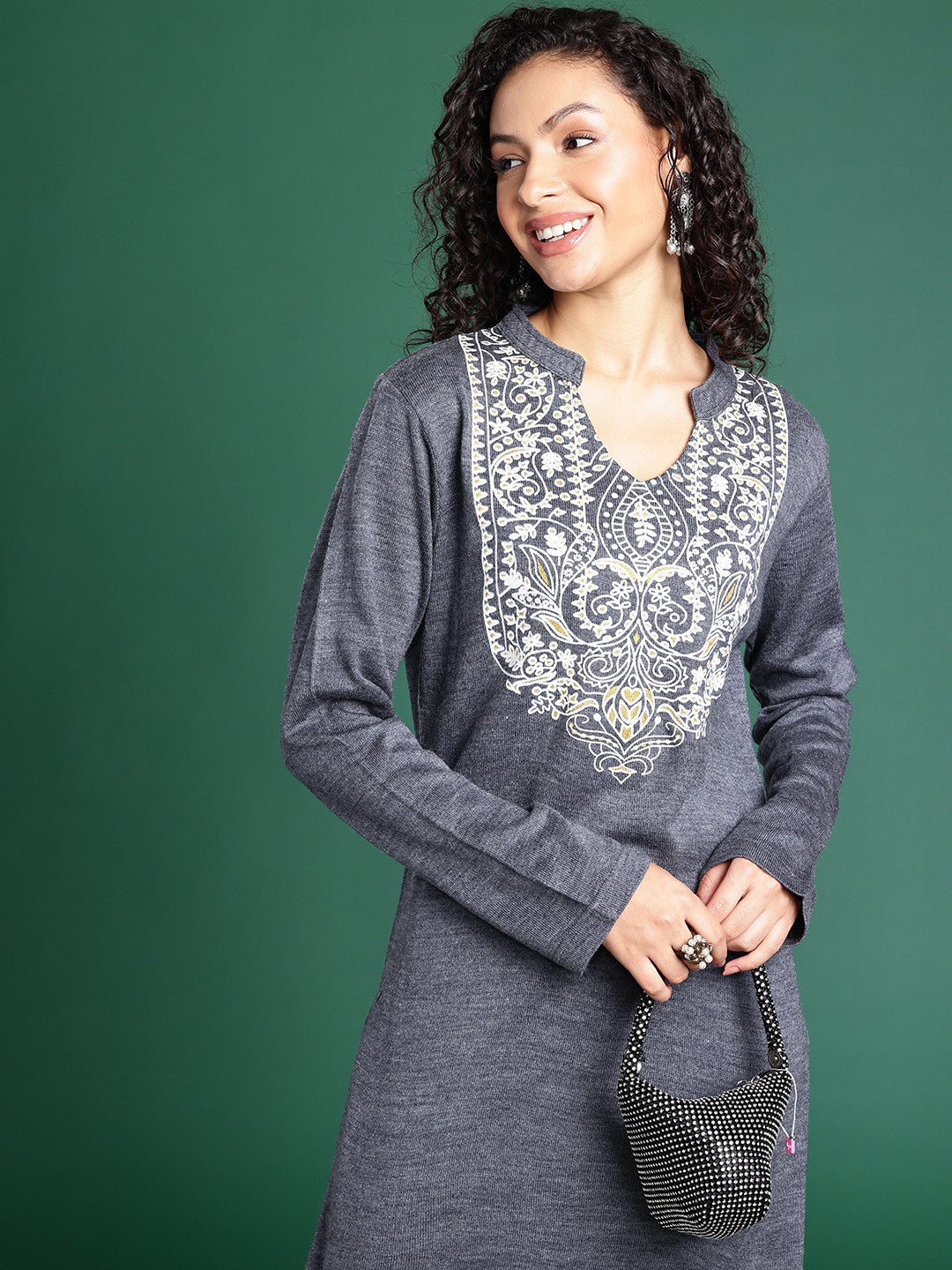 Ethnic Motifs Printed Regular Kurta With Trousers