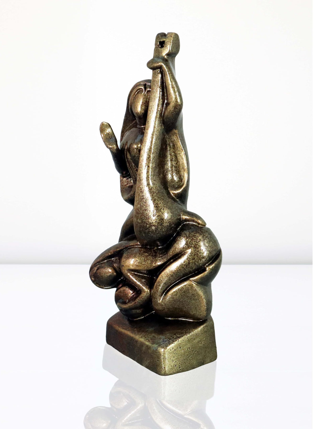 Niharika Collections Handmade Clay Terracotta Abstract Sculpture | Home Décor & Gift | Spiritual & Cultural Art | Devi Sarasvati Idol