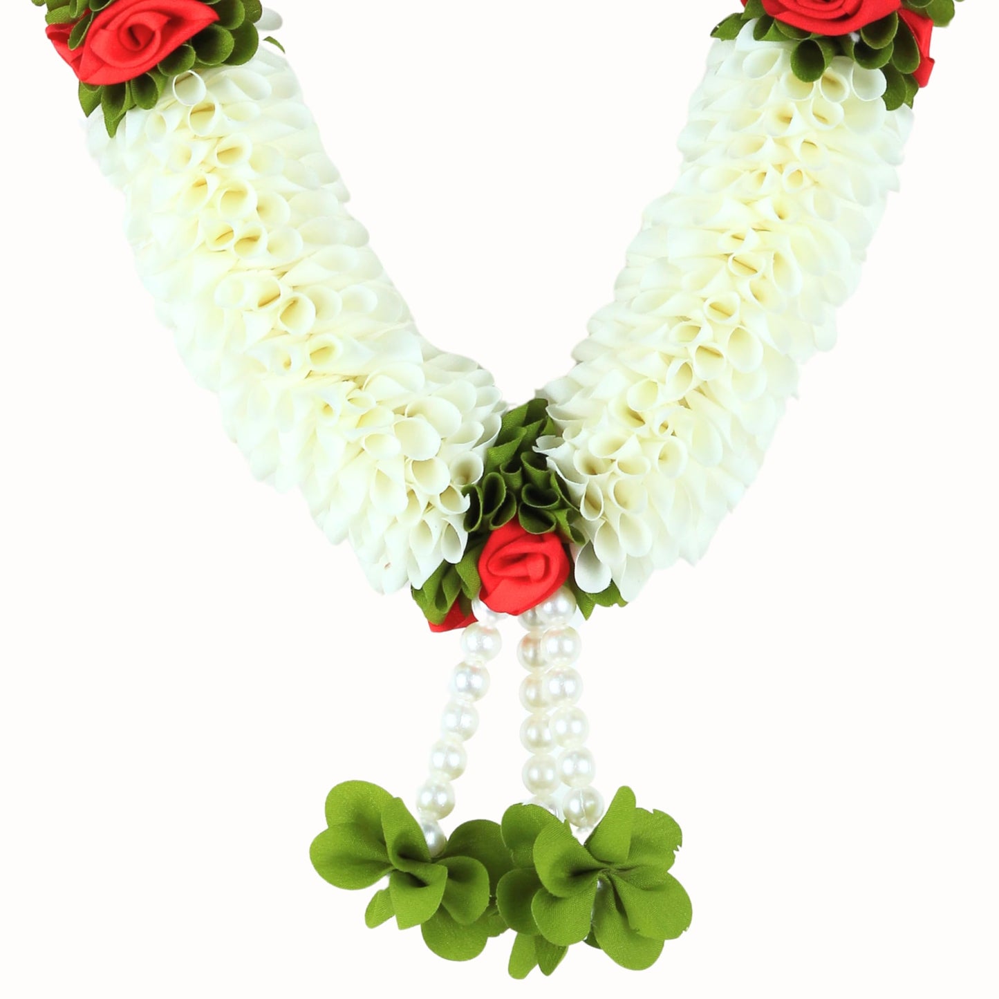 Handcrafted Artificial Flower Garland, 20 Inches Garland for Photo Frame, God Idol, Home Decor, Ugadi, Sankranti, Varalakshmi, Diwali, Navaratri & Wedding (Pack of 3)