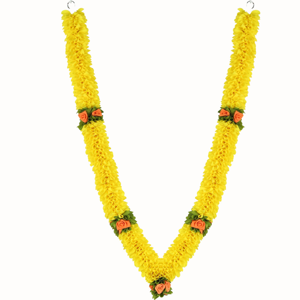 Garland for Photo Frame, 40 Inches Artificial Garland for Photo Frame, Garland for Decoration,God Idol, Festivals, Home Decor, Sankranti, Varalakshmi, Diwali & Wedding (Yellow)