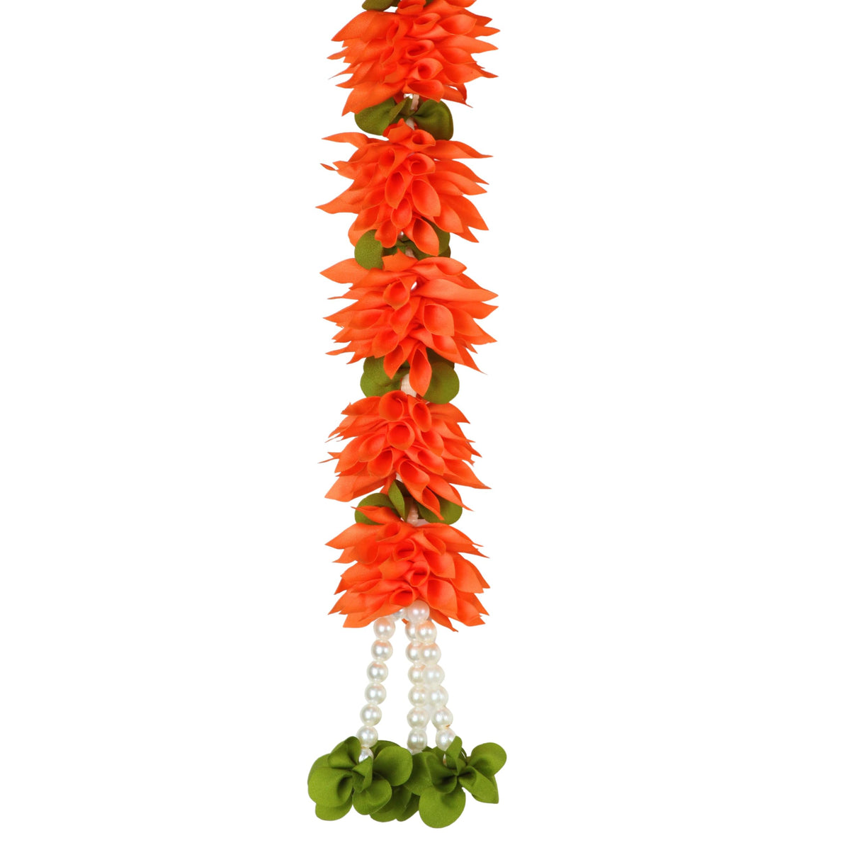 Toran for Main Door Entrance, Bandarwal for Festival, Pooja Mandir & Wedding, Handmade Traditional Flower Hanging for Home & Office Decor (42 inches 18 inches) Red