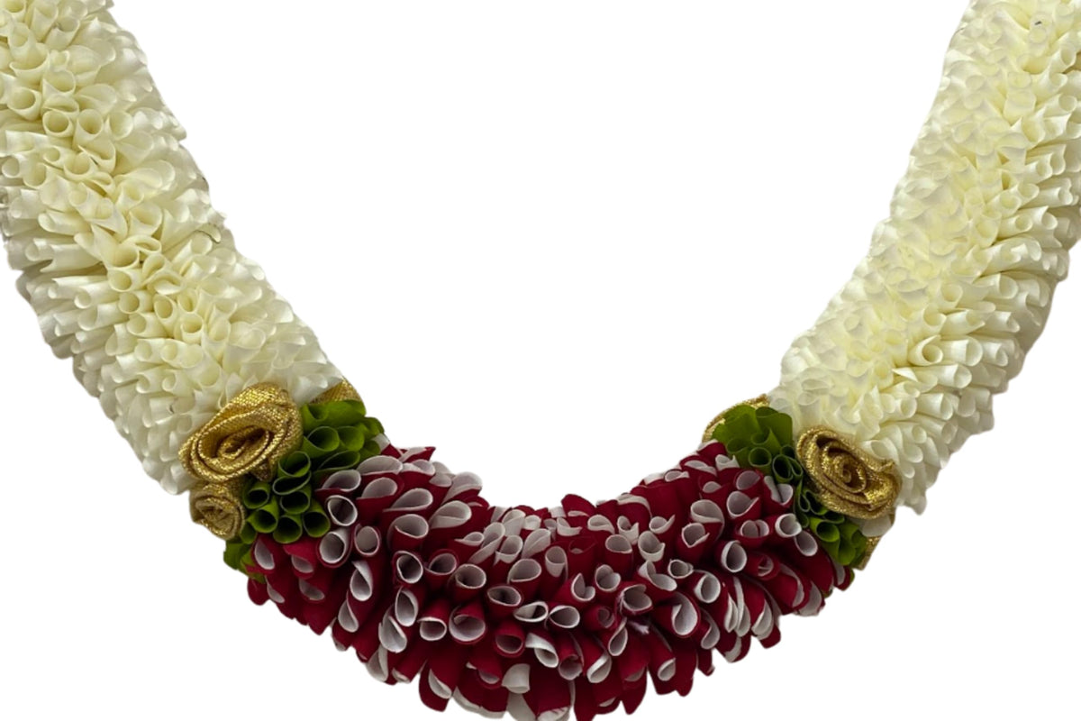 Artificial Flower Door Toran for Main Door Decoration, Golden Yellow & Maroon Floral Hanging Bandarwal for Home, Mandir, Wedding, Festival & Pooja Décor