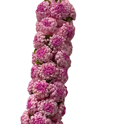 Shevanti Light Pink Flower Garland for Pooja Mandir Decoration, Hanging Mala for Photo Frame, Haar Mala for God Idols, Photo Frames of Loved Ones, Ancestors, Pitra (40 inch)