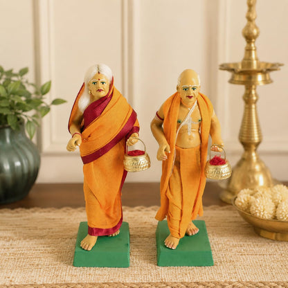 Niharika Collections Krishnanagar Handmade Clay Human Figure Gift & Decor (Indian Snake Charmer), Multicolor, 10 cm, 2.25 inches