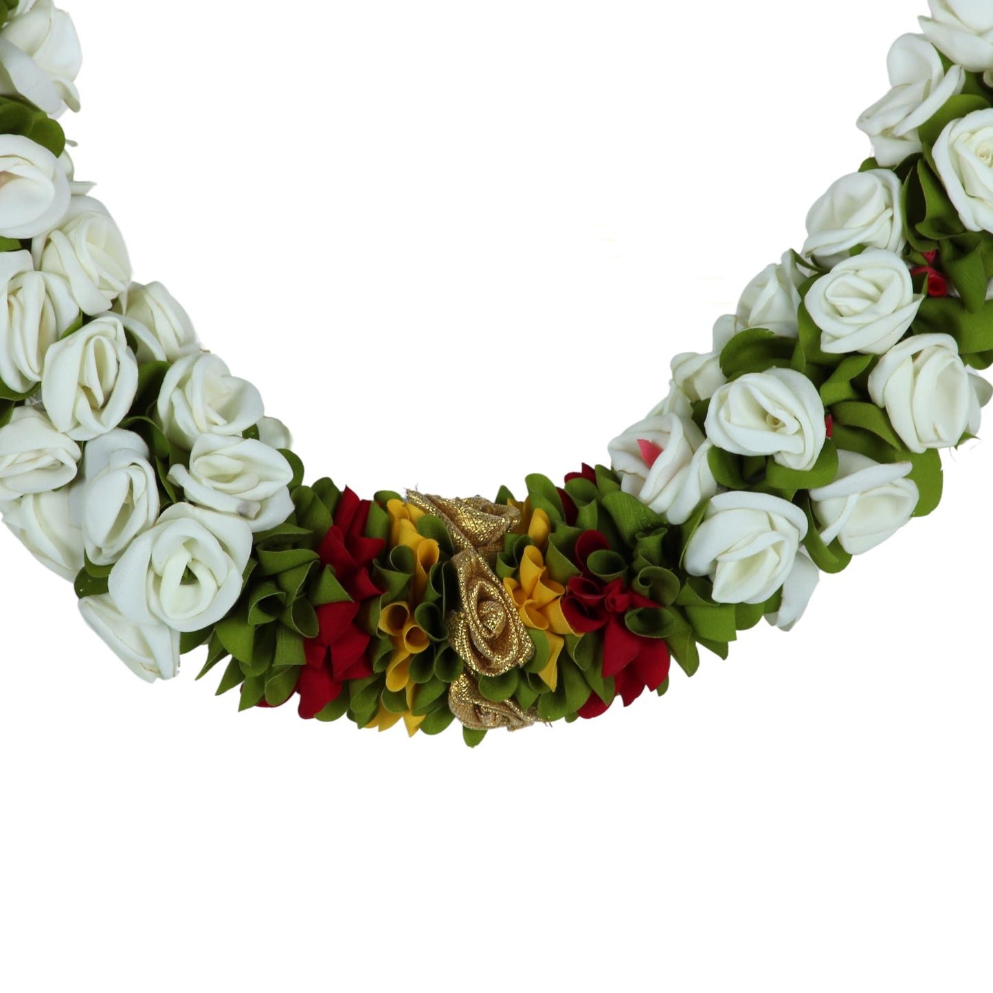 Toran for Main Door Entrance, Bandarwal for Festival, Pooja Mandir & Wedding, Handmade Traditional Flower Hanging for Home & Office Decor (White)