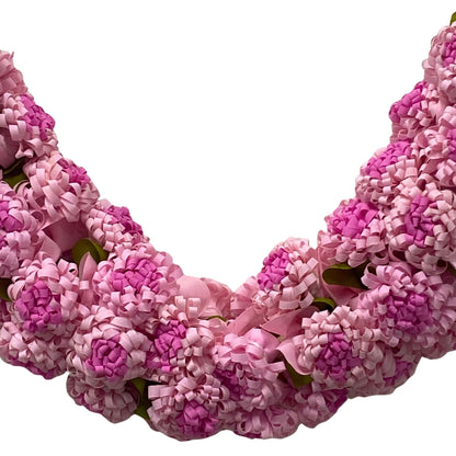 Shevanti Light Pink Flower Garland for Pooja Mandir Decoration, Hanging Mala for Photo Frame, Haar Mala for God Idols, Photo Frames of Loved Ones, Ancestors, Pitra (40 inch)