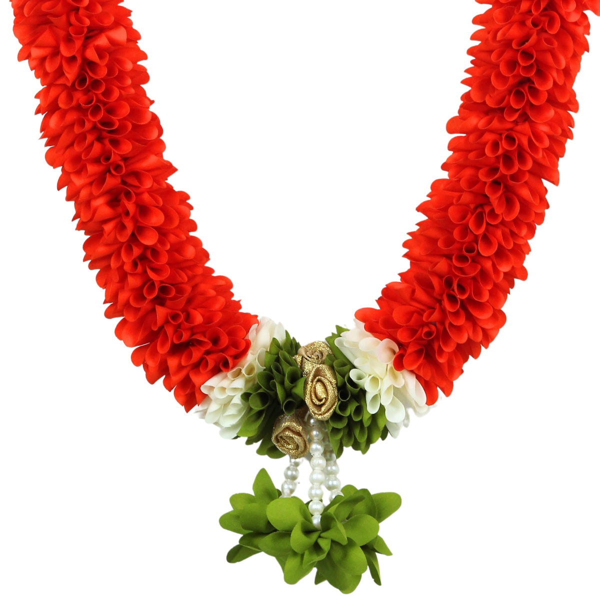 Garland for Photo Frame, 40 Inches Artificial Garland for Photo Frame, Garland for Decoration,God Idol, Festivals, Home Decor, Sankranti, Varalakshmi, Diwali & Wedding (Orange)