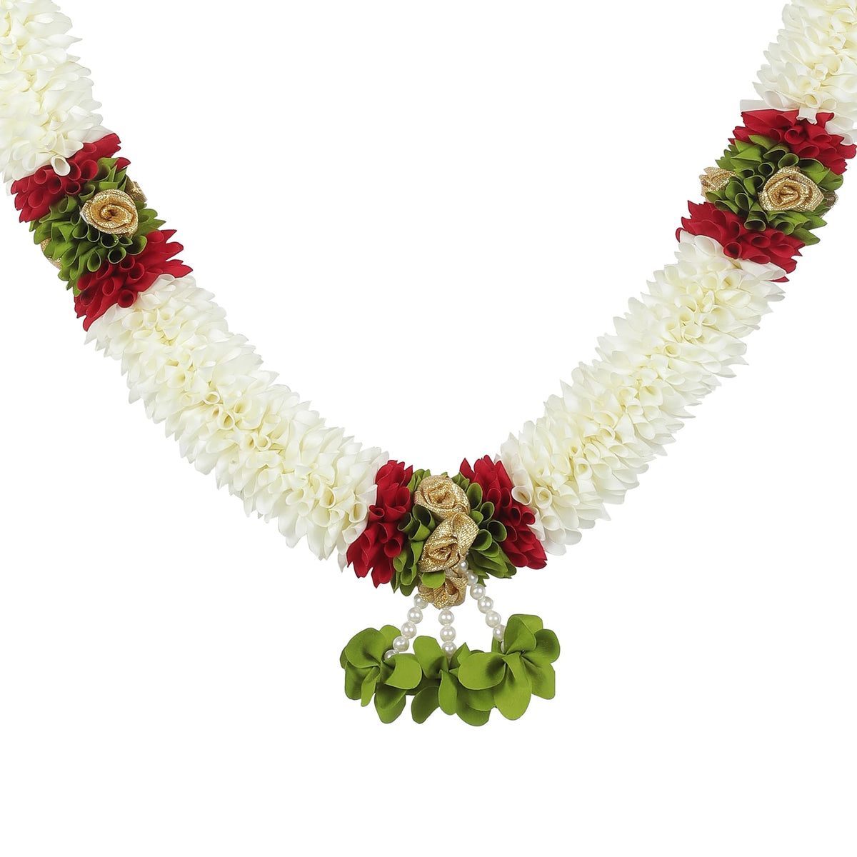 Garland for Photo Frame, 60 Inches Artificial Garland, Garland for Decoration,God Idol, Festivals, Home Décor, Varalakshmi, Diwali,Ugadi, Sankranti, Navaratri & Wedding (Off White)