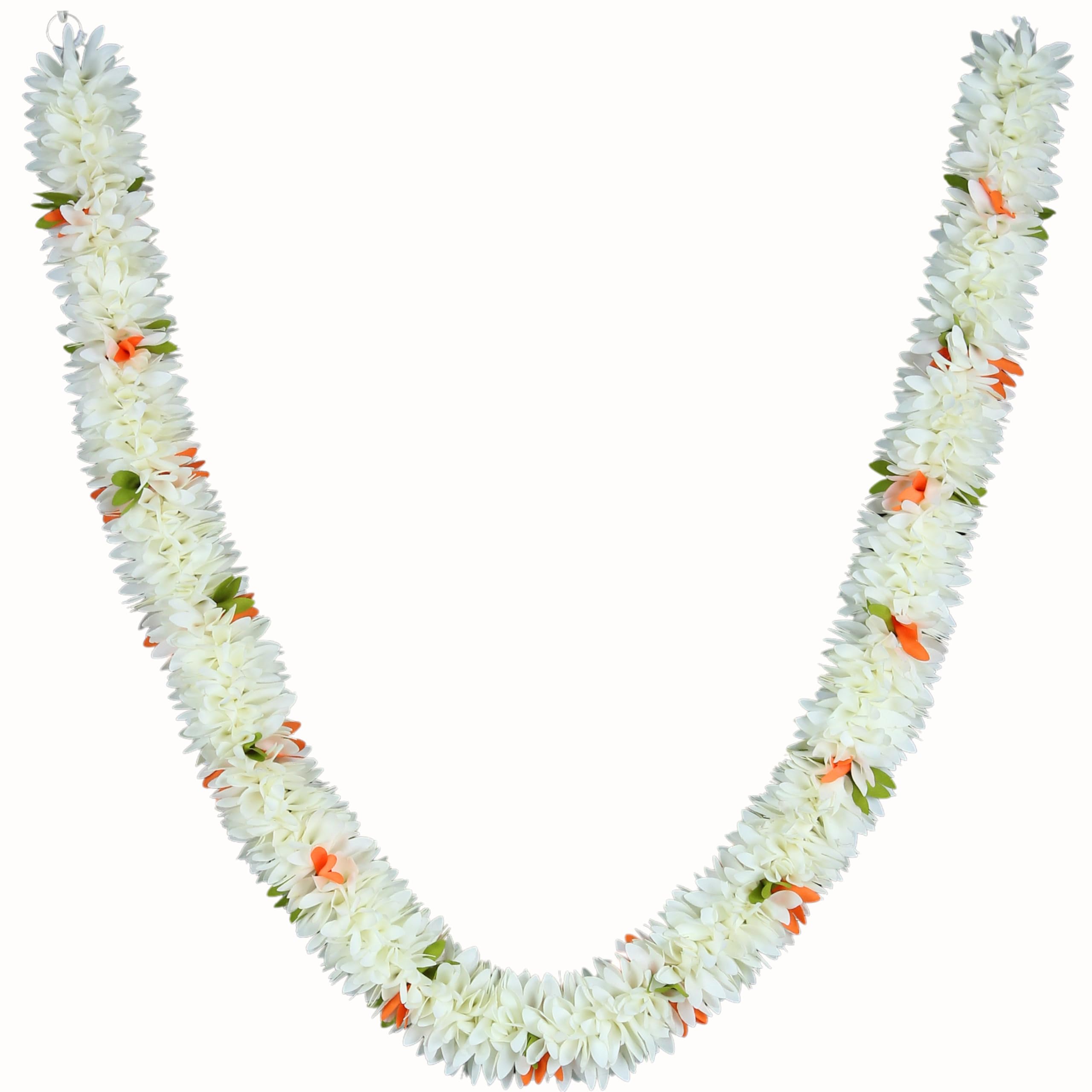 Garland for Photo Frame, Artificial Garland for Decoration,God Idol, Festivals, Home Decor, Varalakshmi, Diwali,Ugadi, Sankranti,Diwali Navaratri & Wedding (White)