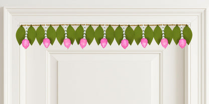 Toran for Main Door Entrance, Handmade Mango Leaf Toran, Traditional Bandarwal for Festival, Wedding & Home Decor, Artificial Leaf Door Hanging (42 x 7 Inches, Green)