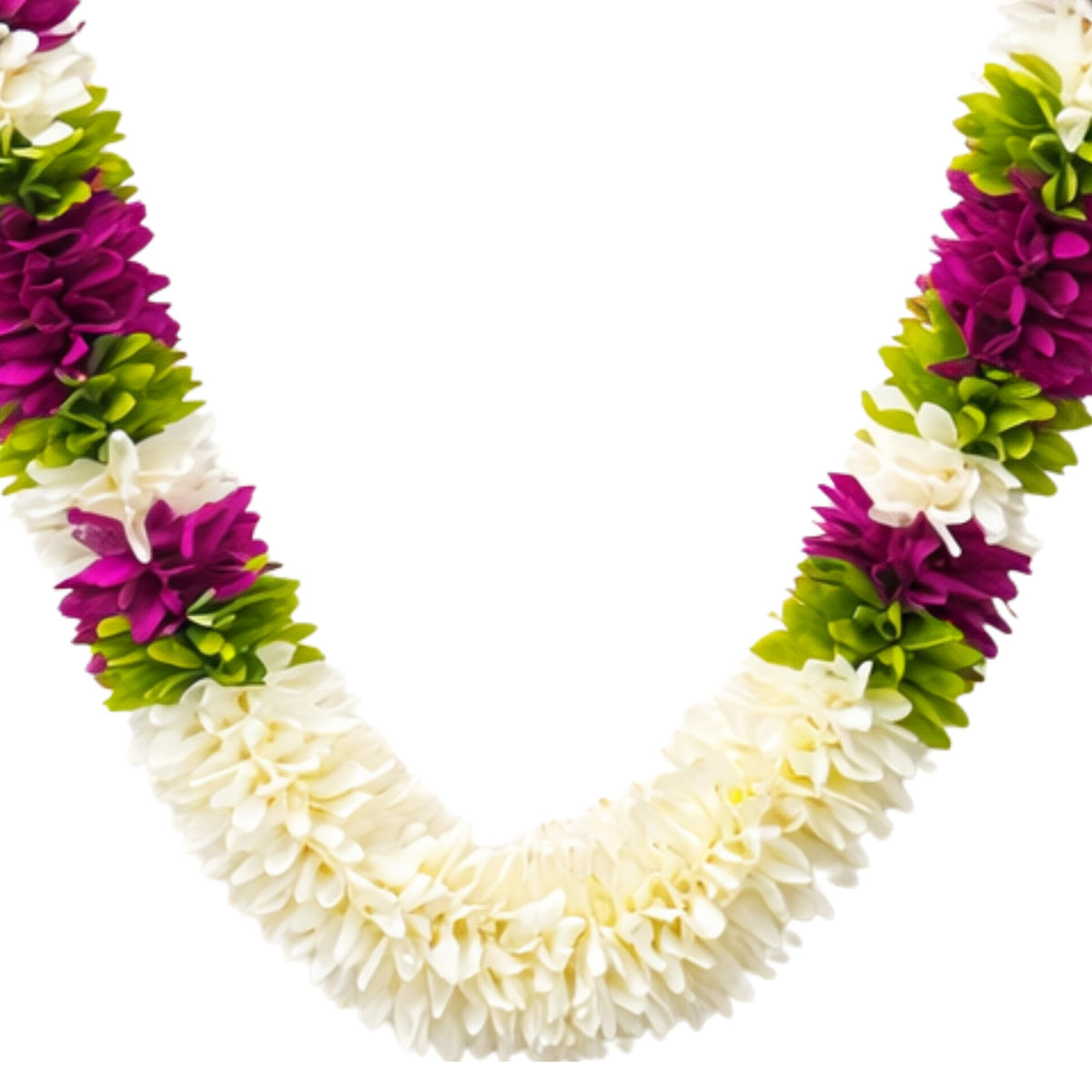 Flower Garland for Pooja Mandir Decoration, 40 Inches Hanging Mala for Photo Frame, Haar Mala for God Idols, Photo Frames of Loved Ones, Ancestors, Pitra & Pooja Room Décor (Voilet)