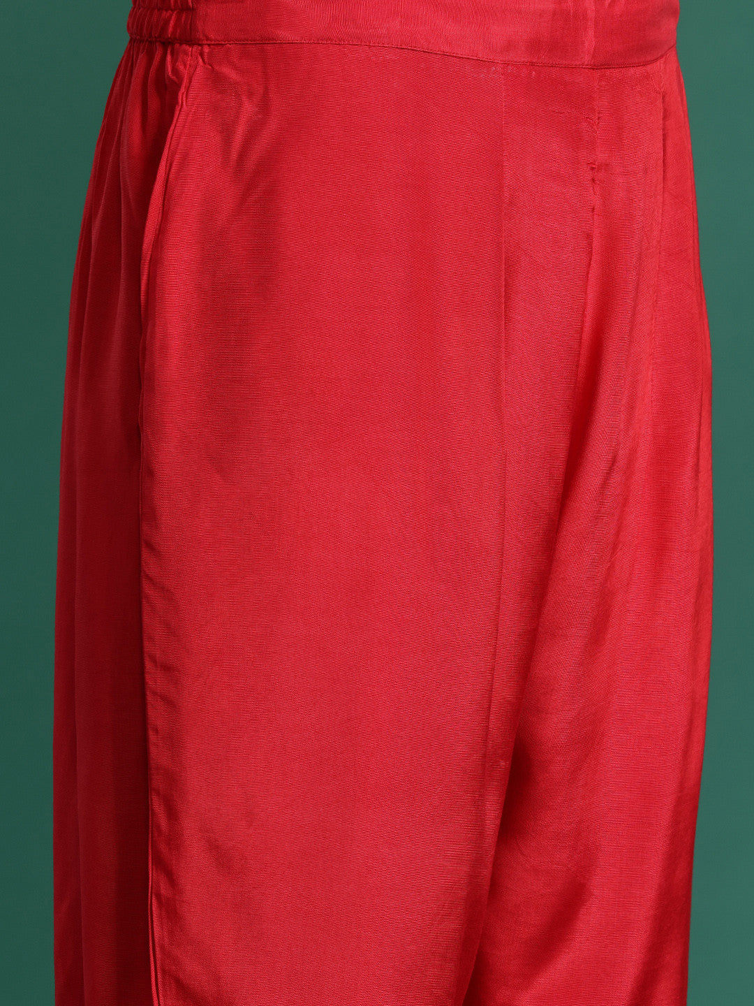 Bandhani Printed Zari Panelled Kurta With Trousers & Dupatta