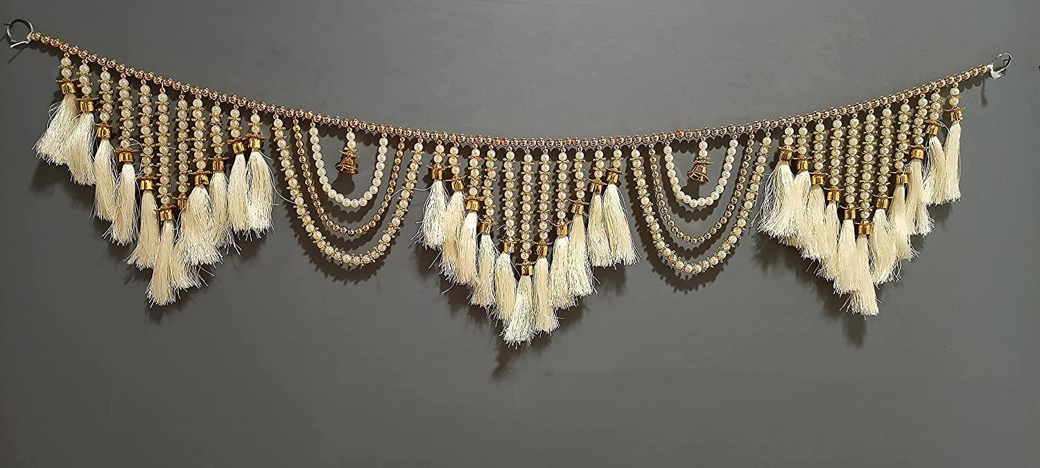 Toran for Door Entrance,Main Door, Mandir Bandhanwar for Home, Diwali Decoration Item Door Hanging Toranam for Pooja Room (Style2)