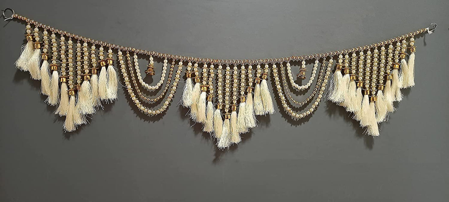 Toran for Door Entrance,Main Door, Mandir Bandhanwar for Home, Diwali Decoration Item Door Hanging Toranam for Pooja Room (Style2)
