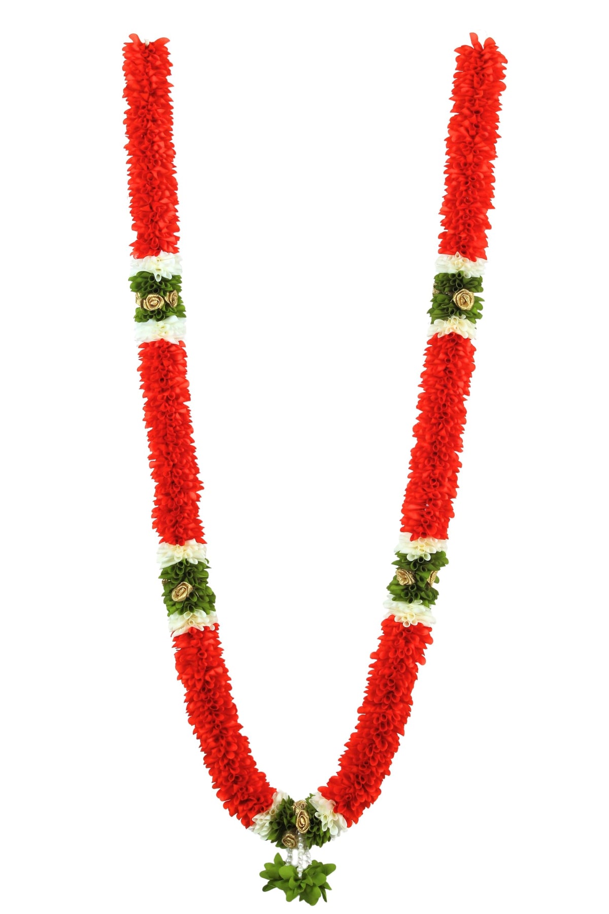 Garland for Photo Frame, 40 Inches Artificial Garland for Photo Frame, Garland for Decoration,God Idol, Festivals, Home Decor, Sankranti, Varalakshmi, Diwali & Wedding (Orange)