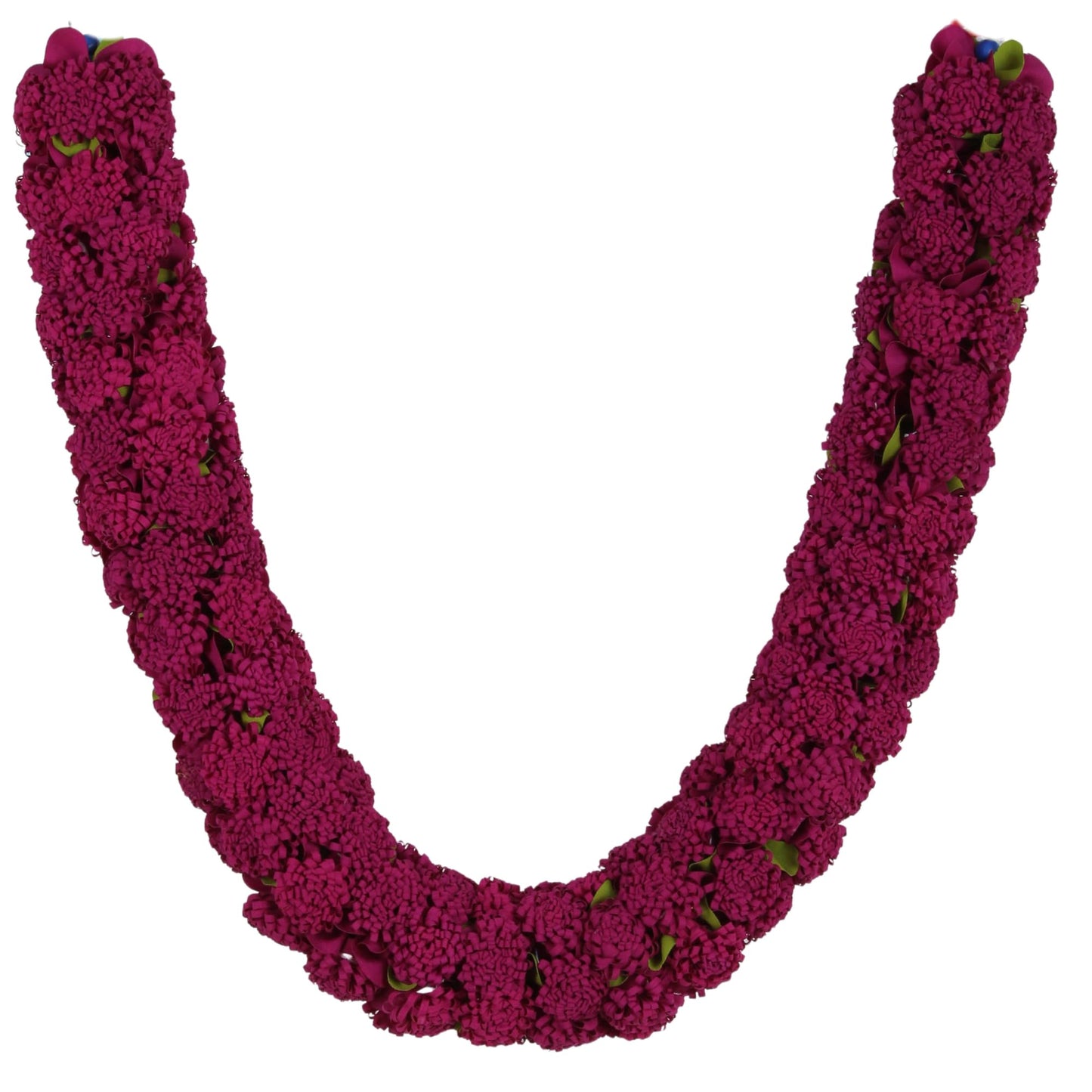 Shevanti Rani Pink Flower Garland for Pooja Mandir Decoration, Hanging Mala for Photo Frame, Haar Mala for God Idols, Photo Frames of Loved Ones, Ancestors, Pitra (40 inch)