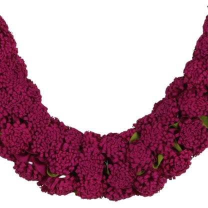 Shevanti Rani Pink Flower Garland for Pooja Mandir Decoration, Hanging Mala for Photo Frame, Haar Mala for God Idols, Photo Frames of Loved Ones, Ancestors, Pitra (40 inch)