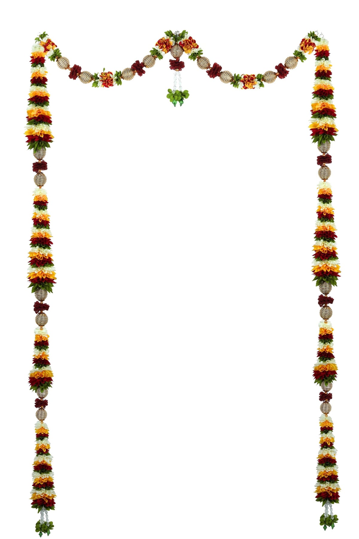 Toran for Main Door, Bandarwal for Festival, Pooja Mandir & Decoration, Handmade Traditional Flower Hanging for Door Entrance, Home & Office Decor (42 inches 72 inches)